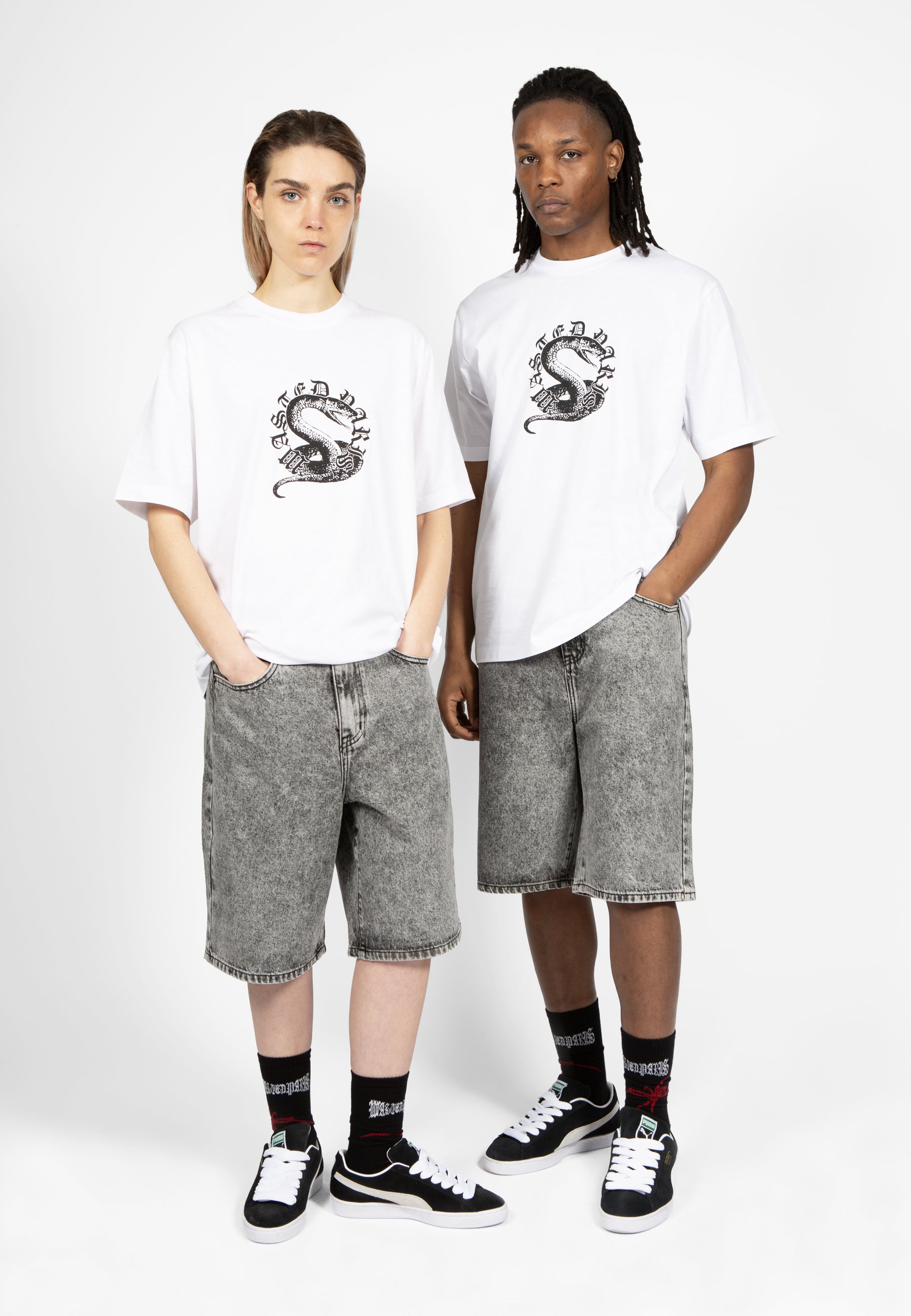 Shop Wasted Paris Casper Snow Short Blue at itk online store
