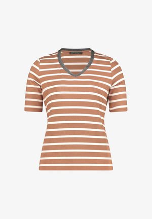 Betty Barclay, BETTY BARCLAY MIT V-AUSSCHNITT RINGELSHIRT - T-shirt imprimé - brown nature