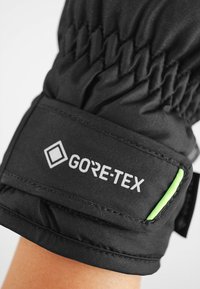 Reusch TEDDY GORE-TEX - Gants - black/neon green