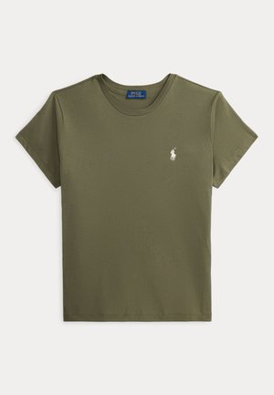 Polo Ralph Lauren, CLASSIC FIT COTTON JERSEY CREWNECK TEE - Lihtne T-särk - dense olive