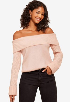 Friends Like These CABLE SLEEVE  PETITE - Striktrøje - pink