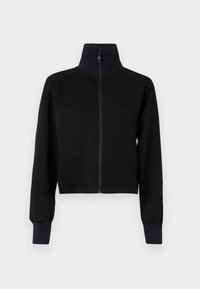 ELONGATED LOGO ZIP UP - Jaka ar rāvējslēdzēju - black