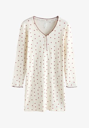 Next, POINTELLE LONG SLEEVE - Nachtjapon - cream heart