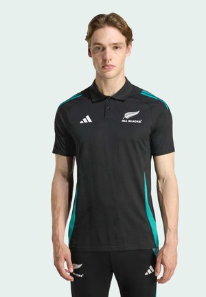 adidas Performance ALL TRAINING  - Polo shirt - all black   pure teal