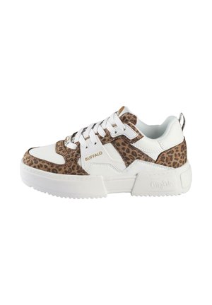 Trainers - white/brown leo