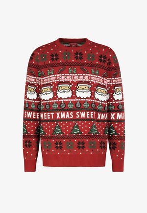 Sublevel Strickpullover - middle red