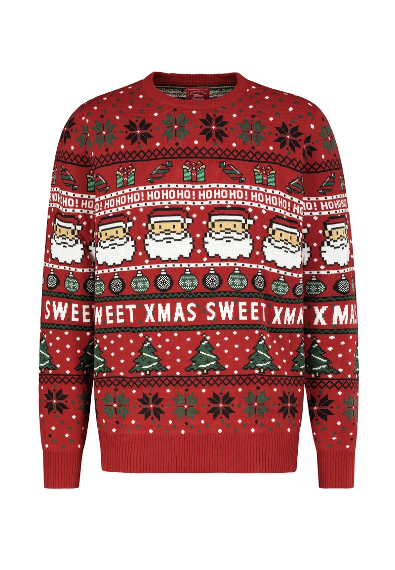 Sublevel Strickpullover - middle red