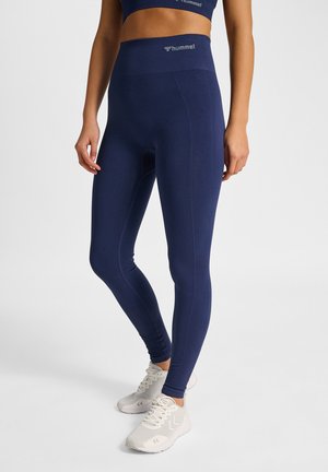 Hummel TIF SEAMLESS HIGH WAIST  - Tights - black iris