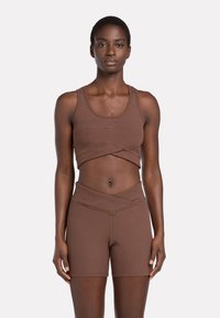 Reebok - STUDIO CROP - Top - mahogany Miniaturna slika 1