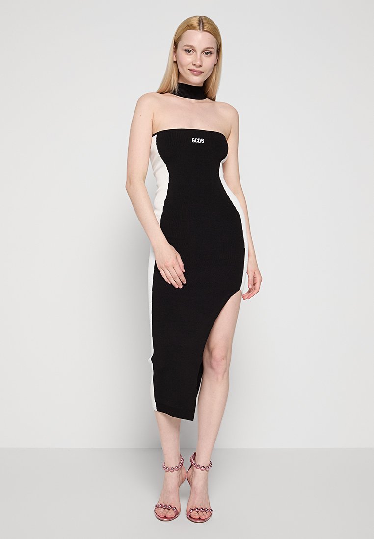 GCDS Gebreide jurk zwart GCDS Gebreide jurk zwart