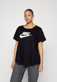 Nike Sportswear - CLUB TEE - Triko s potiskem - black Miniatura obrázku 1