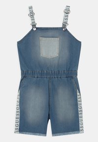 Guess JUNIOR SHORTALL - Hängselbyxor - blue wash