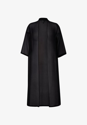 Ulla Popken LONGLINE OPEN SHAPE 3/4 SLEEVE - Lichte jas - black