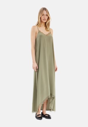 Vestido largo - olive kaki