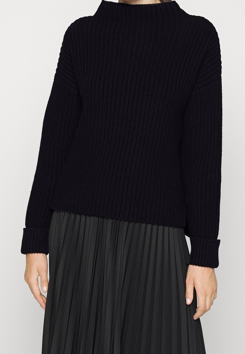 Selected Femme Strickpullover - black