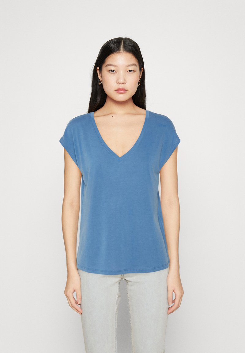 VILA VIMODALA V NECK - Jednoduché tričko - federal blue