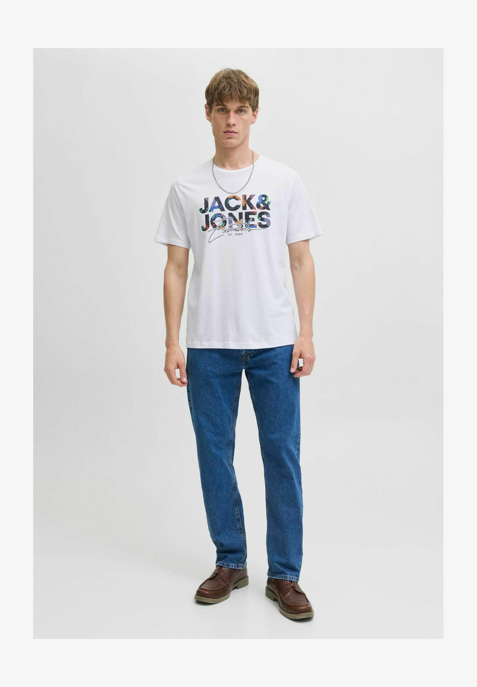 Maglietta Uomo JACK & JONES Jjgeplas Tee – Girocollo Manica Corta, Cotone Morbido, Autunno, Taglio Normale