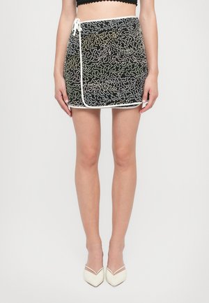 ELLA SKIRT - Omslagsskjørt - black beauty