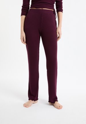 LIHAM - Bas de pyjama - prune