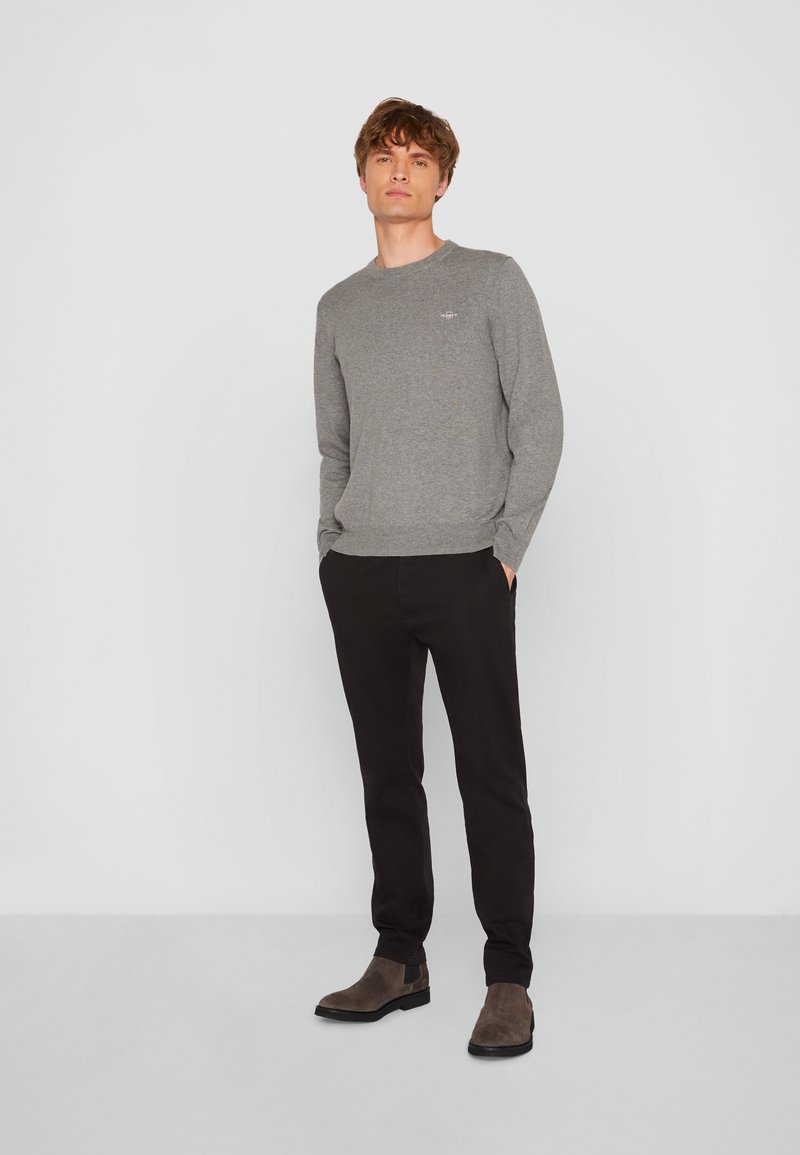 GANT Svetr - dark grey melange