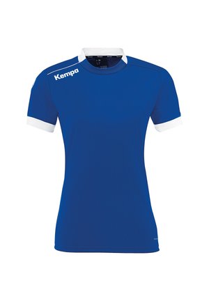 PLAYER  - T-Shirt print - royal weiß