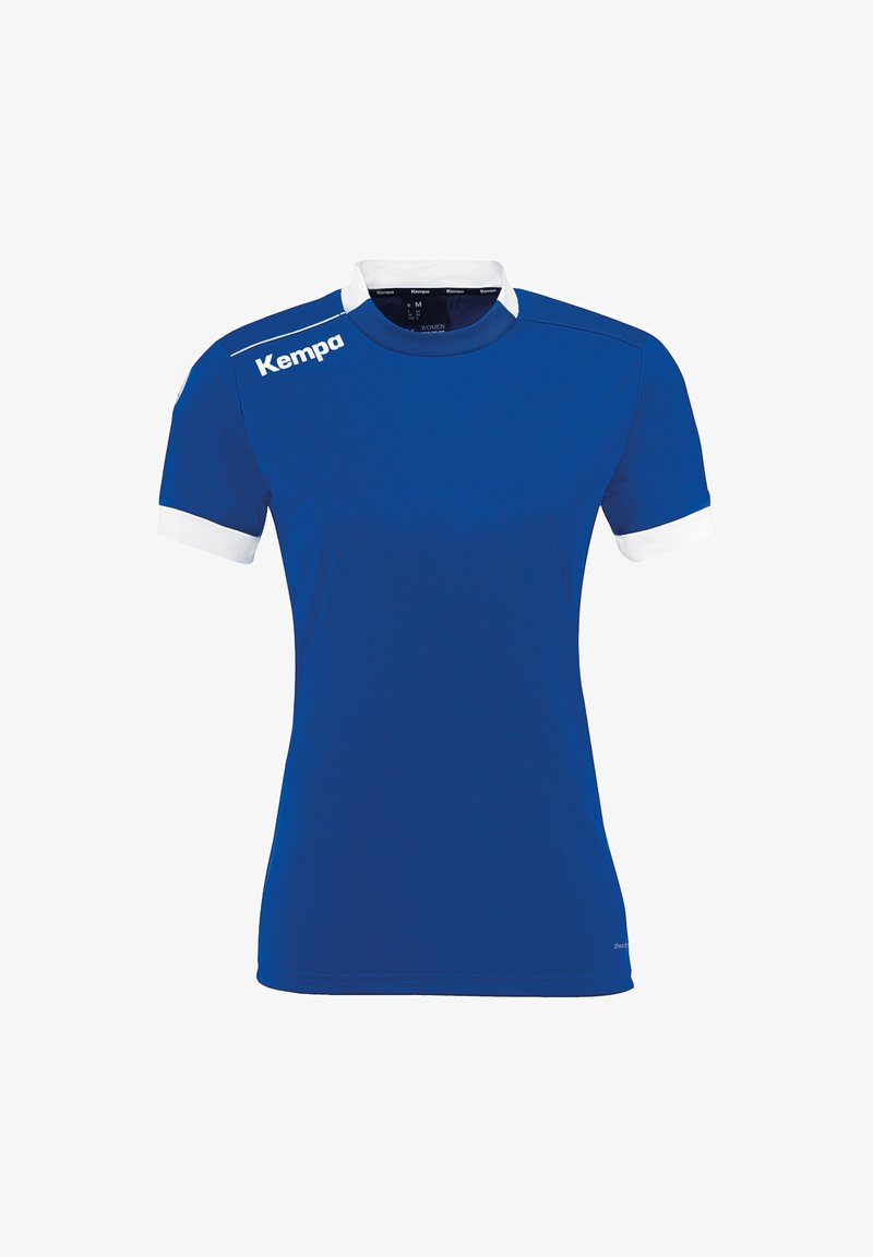 Kempa PLAYER - T-shirt print - royal weiß