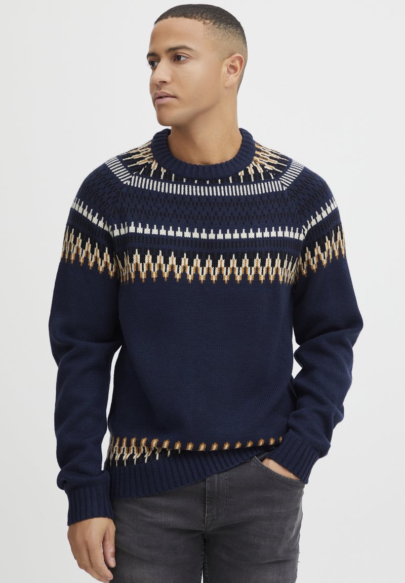 Blend BHPULLOVER - Stickad tröja - dress blues