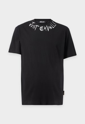 Just Cavalli, - T-shirt z nadrukiem