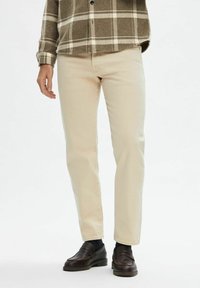 Selected Homme 196 LIGHT WASH - Vaqueros tapered - oatmeal