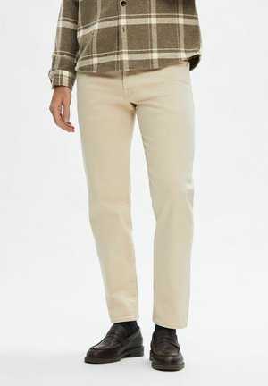 196 LIGHT WASH - Jeans Tapered Fit - oatmeal