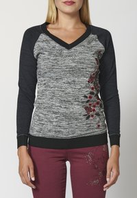 MANGA LARGA - Strickpullover - gris medio vig.
