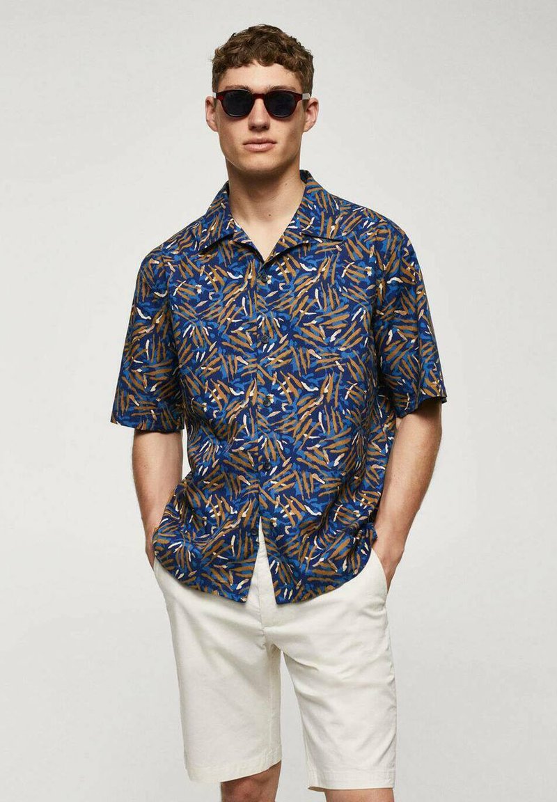 Mango LANKA Shirt ink blue/blue Zalando.ie