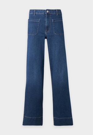 ONLY Carmakoma, CARMADISON POCKET - Wide Leg - dark blue denim