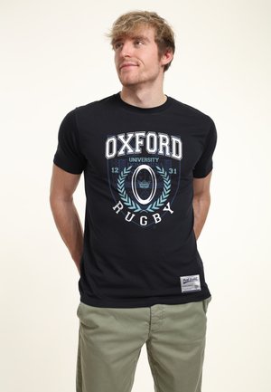 Henry Tiger OXFORD UNIVERSITY RUGBY - Print T-shirt - navy blue