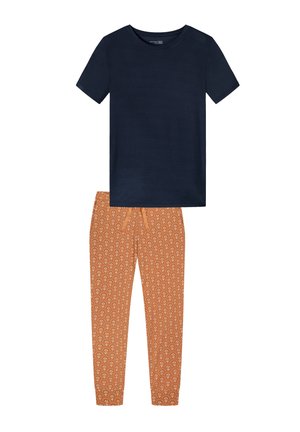 Schiesser, SCHIESSER SET - Nattøj sæt - orange/dunkelblau