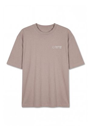 Pegador, OULU OVERSIZED TEE - T-shirt imprimé - washed warm taupe