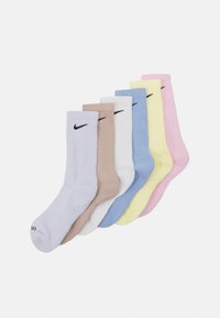 Nike Performance - EVERYDAY PLUS CUSH CREW UNISEX 6 PACK - Sportinės kojinės - cobalt bliss/black/citron tint/pinkfoam Miniatiūros vaizdas 1