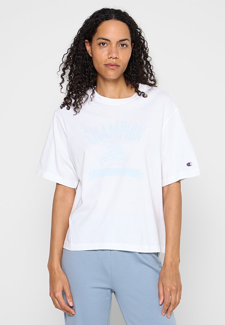 Champion T-shirt print crème