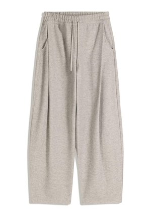 BALLOON FIT FELT TEXTURE WITH DARTS - Pantaloni sportivi - dark grey