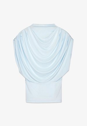NA-KD, DRAPED - Tričko s potlačou - light blue
