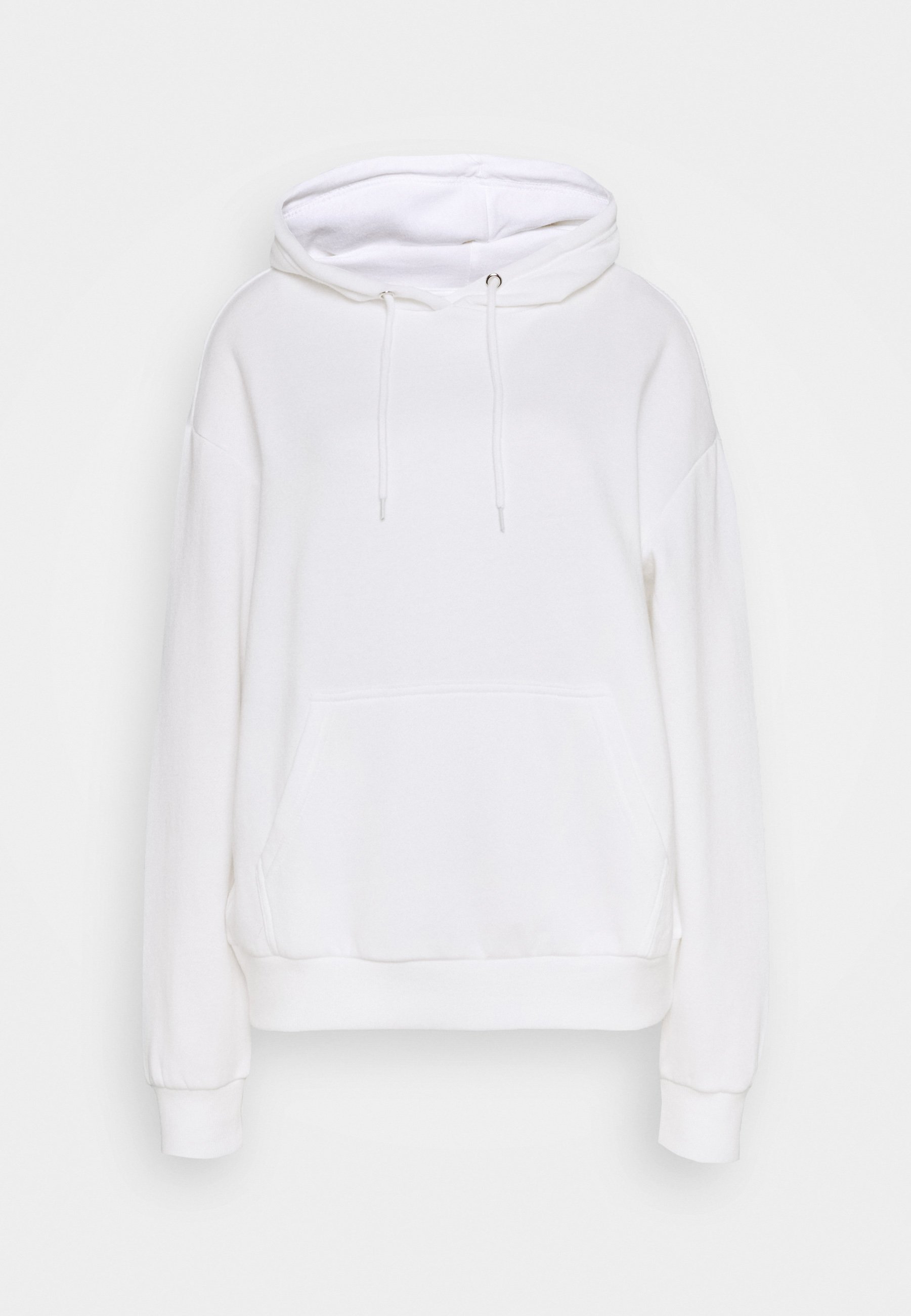 slim fit white hoodie