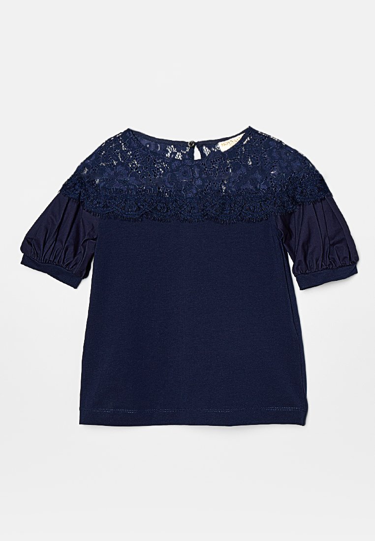 Monnalisa T-shirt basic donkerblauw
