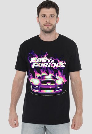 FAST & FURIOUS  FAST FLAMES - Print T-shirt - black