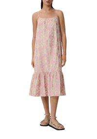 comma casual identity SPAGHETTI MIT LOGO-MUSTER - Sukienka letnia