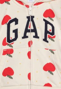 GAP LOGO GIRL - Zip-up sweatshirt - ivory frost