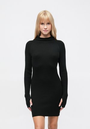 MATHILDE DRESS - Gebreide jurk - schwarz