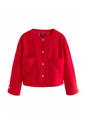 TEXTURED BOUCLE  - Lichte jas - red