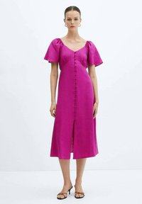 Mango - Rochie de zi - violet Imagine miniatură 1