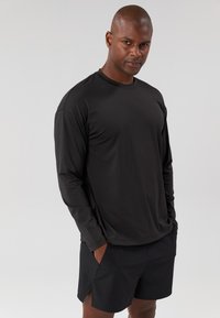 Pier One Sport - Long sleeved top - black Thumbnail Image 1