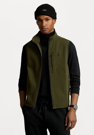 Polo Ralph Lauren DOUBLE-KNIT MOCKNECK VEST - Vesta - company olive